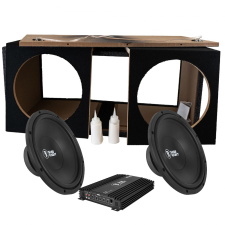 2-pakke Bass Habit PL300 i kasse med PP 600.1 (gen. 2), basspakke i byggesett i gruppen Billyd / Bass / Basskasse i byggesett hos BRL Electronics (SETPL300PKT4)