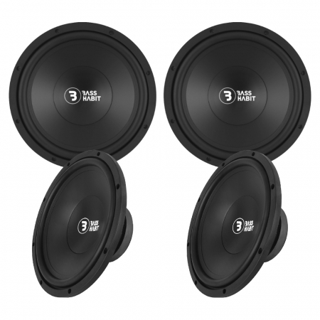 4-pack Bass Habit PL300, 12 tums baselement i gruppen Lyd til hjemmet / Bygg selv / Subwooferelement hos BRL Electronics (SETPL300X4)