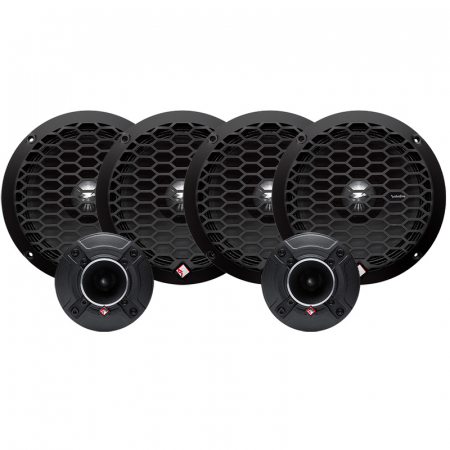 Rockford PPS4-6 & Rockford PP4-NT SPL-kit, Medium i gruppen Pakkeløsninger / Pakker for bilen / SPL Høyttalerpakker hos BRL Electronics (SETPPS46PP4NT)