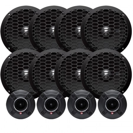 Rockford PPS4-6 & Rockford PP4-NT SPL-kit, Stor i gruppen Pakkeløsninger / Pakker for bilen / SPL Høyttalerpakker hos BRL Electronics (SETPPS46PP4NTL)