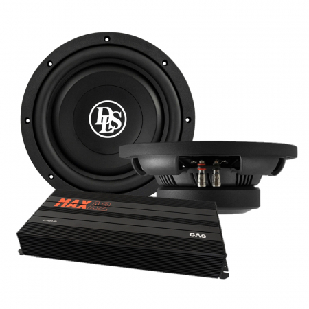 2-pakke DLS Performance PS10 & GAS MAX A2-1500.1D, basspakke i gruppen Pakkeløsninger / Pakker for bilen / Basspakker hos BRL Electronics (SETPS10PKT2)