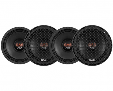 4-pakk GAS PS3M64 PRO SPL Midbass 6.5 tommer- 4 Ohm i gruppen Pakkeløsninger / Pakker for bilen / SPL Høyttalerpakker hos BRL Electronics (SETPS3M64X4)