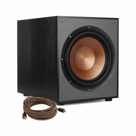 Klipsch R-120SW aktiv subwoofer + subwooferkabel i gruppen Lyd til hjemmet / Høyttalere / Subwoofer hos BRL (SETR120SWARSUB)