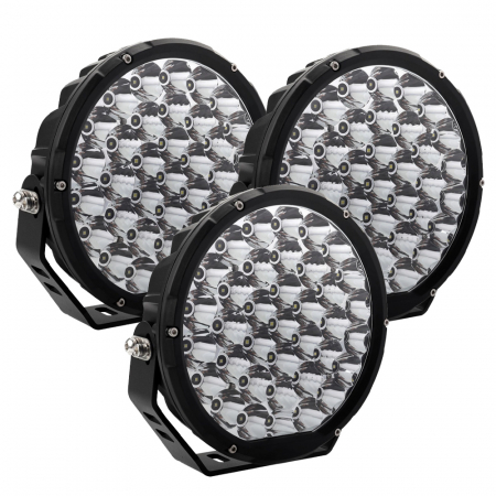 3-pakning NIZLED R160DL, 9 tommer / 22 cm ekstralys, 160W i gruppen Billyd / LED-Belysning / LED-lamper / Ekstralys hos BRL Electronics (SETR160DLX3)