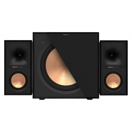 Klipsch R-50M & R-121SW 2.1 högtalarpaket, svart i gruppen Pakkeløsninger / Pakker for hjemmet / Høyttalerpakker hos BRL Electronics (SETR50MPKT4)