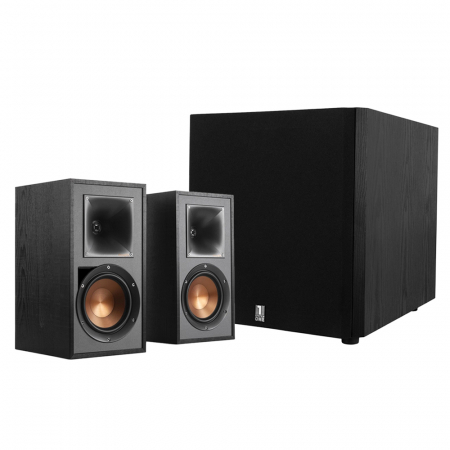 Klipsch R-51PM & System One W120 högtalarpaket 2.1, svart i gruppen Pakkeløsninger / Pakker for hjemmet / Høyttalerpakker hos BRL Electronics (SETR51PMPKT1)