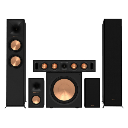 Klipsch Reference R-600F 5.1 högtalarpaket, svart i gruppen Pakkeløsninger / Pakker for hjemmet / Høyttalerpakker hos BRL (SETR600FPKT1)
