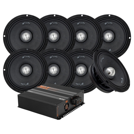 8-pakning B2 RAGE8PV3 med MAX PA1-1500.2DZ1, SPL-pakke i gruppen Pakkeløsninger / Pakker for bilen / SPL Høyttalerpakker hos BRL (SETRAGE8PV3PKT1)