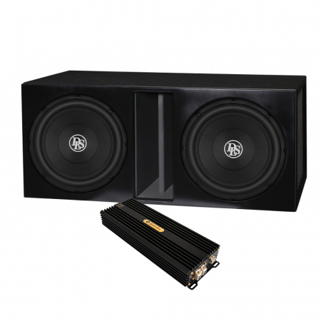 2-pakke DLS RCW12.D2 i kasse med Signature S1, basspakke i gruppen Pakkeløsninger / Pakker for bilen / Basspakker hos BRL Electronics (SETRCW12D2PKT13)