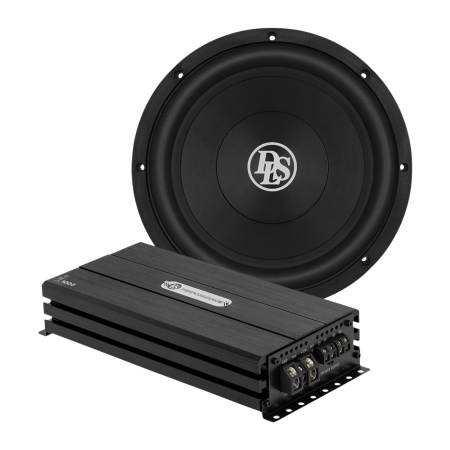 DLS RCW12.D2 med PE1.1000, 1x12 tommers basspakke i gruppen Pakkeløsninger / Pakker for bilen / Basspakker hos BRL (SETRCW12D2PKT18)