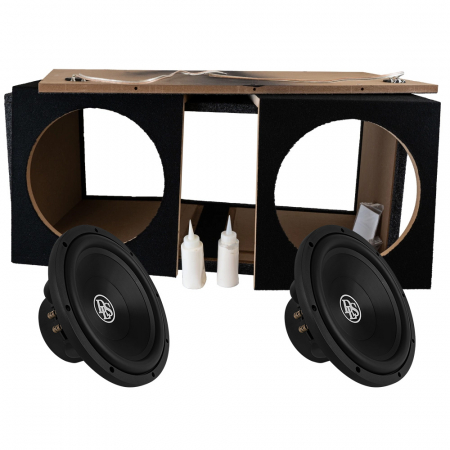 2-pakke DLS Reference 2x12 tommers basskasse med RCW12.D2, i byggesett i gruppen Billyd / Bass / Basskasse i byggesett hos BRL Electronics (SETRCW12D2PKT9)