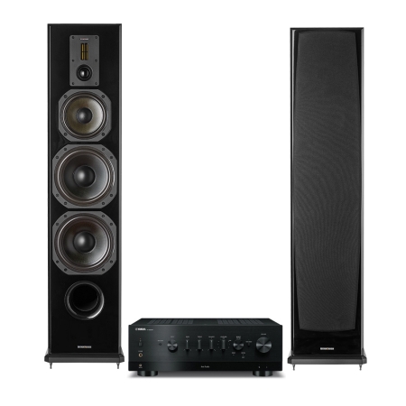 Yamaha R-N800A stereopakke med Dynavoice Definition DF-8II i svart i gruppen Pakkeløsninger / Pakker for hjemmet / Stereopakker hos BRL (SETRN800APKT6)