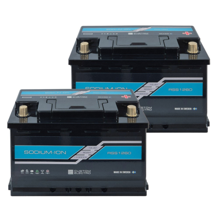 Batteripakke, 2-pakning CustomElectro RSS v2 12-60 Sodium-Ion i gruppen Billyd / Tilbehør / Batterier hos BRL (SETRSSV21260X2)