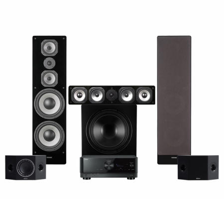Yamaha RX-V6A & Dynavoice Challenger M-105 EX v.4 Facet 5.1 hjemmekinopakke, svart i gruppen Pakkeløsninger / Pakker for hjemmet / Hjemmekino og Hjemmekinopakker hos BRL Electronics (SETRXV6APKT14)