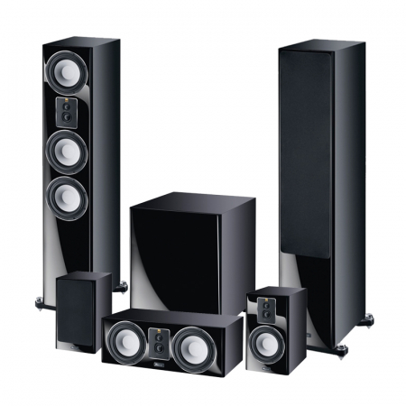 Magnat Signature S707 Högtalarpaket 5.1, svart i gruppen Pakkeløsninger / Pakker for hjemmet / Høyttalerpakker hos BRL Electronics (SETS707PKT3)