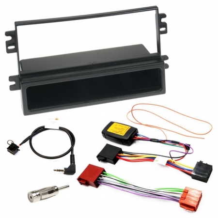 Installationskit Saab 9-3 OG m/ AS2, 1-DIN med prylfack (med rattstyrning) i gruppen Billyd / Hva passer i min bil / SAAB / 9-3 / 9-3 OG 1998-2002 / Bytte stereo 9-3 OG 1998-2002 hos BRL Electronics (SETSAAB93PKT2)