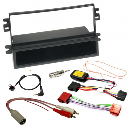 Installationskit Saab 9-3 OG m/ AS3, 1-DIN med prylfack (med rattstyrning) i gruppen Billyd / Hva passer i min bil / SAAB / 9-3 / 9-3 OG 1998-2002 / Bytte stereo 9-3 OG 1998-2002 hos BRL Electronics (SETSAAB93PKT4)