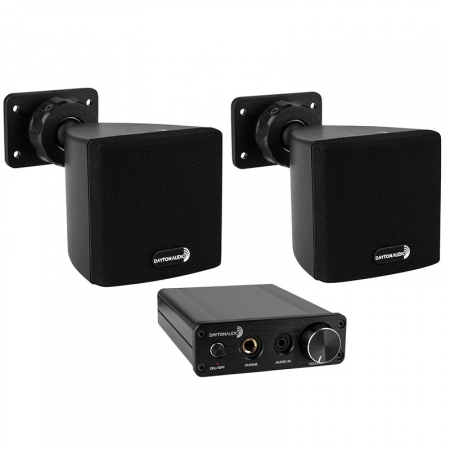 Dayton Audio SAT3B & Dayton Audio DTA-3116HP i gruppen Pakkeløsninger / Pakker for hjemmet / Mikrostereo hos BRL (SETSAT3BDTA3116HPPKT)