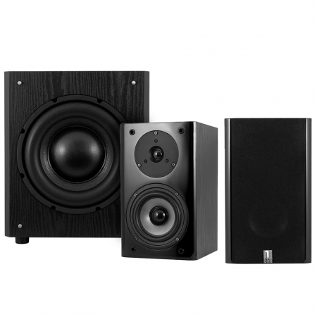 System One SB-15B & System One W100 högtalarpaket 2.1, svart i gruppen Pakkeløsninger / Pakker for hjemmet / Høyttalerpakker hos BRL (SETSB15PKT1)