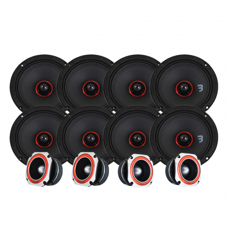 Bass Habit SPL Elite SE165M & SE45T SPL-pakke, stor i gruppen Pakkeløsninger / Pakker for bilen / SPL Høyttalerpakker hos BRL Electronics (SETSE165MPKT1)