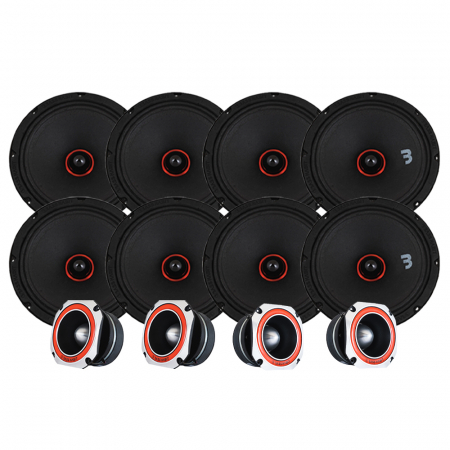Bass Habit SPL Elite SE200M & SE45T SPL-pakke, stor i gruppen Pakkeløsninger / Pakker for bilen / SPL Høyttalerpakker hos BRL Electronics (SETSE200MPKT1)