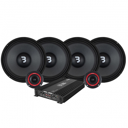 4-pakke Bass Habit Play SP250M med SP25A SPL-pakke, medium i gruppen Pakkeløsninger / Pakker for bilen / SPL Høyttalerpakker hos BRL Electronics (SETSP250MPKT4)