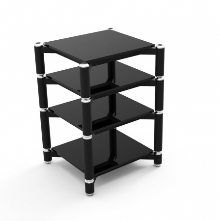 Norstone Spider 4 Hifi-rack, svart i gruppen Lyd til hjemmet / Tilbehør / HiFi & mediamøbler hos BRL Electronics (SETSPIDER4B)