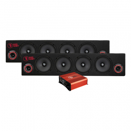 Bass Habit Play SPL64 & ELITE 225.4DF, raggarpakke i gruppen Pakkeløsninger / Pakker for bilen / Raggarpakke hos BRL Electronics (SETSPL64PKT11)