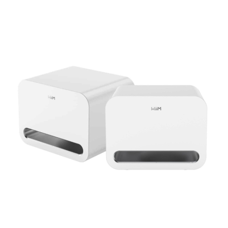 2-pakning WiiM Sub Pro kompakt trådløs subwoofer, hvit i gruppen Nyheter hos BRL (SETSUBPROPKT2)