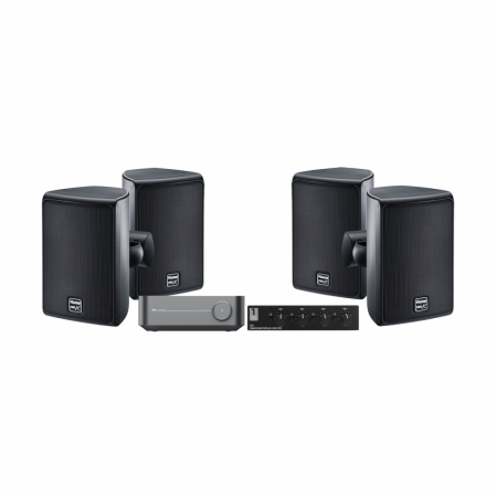 WiiM Amp, SC4B & 2 par Magnat Symbol X-130 utendørshøyttalere, svart i gruppen Pakkeløsninger / Pakker for hjemmet / Stereopakker hos BRL Electronics (SETSX130PKT3)