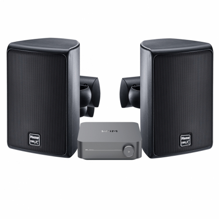 WiiM Amp & Magnat Symbol X-160 Utendørshøyttalere Svart i gruppen Pakkeløsninger / Pakker for hjemmet / Stereopakker hos BRL Electronics (SETSX160PKT4)