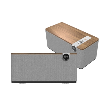 2-pakning Klipsch The One Plus Bluetooth-høyttaler, valnøtt i gruppen Lyd til hjemmet / Høyttalere / Bluetooth-høyttaler hos BRL (SETTHEONEPLUSWAX2)