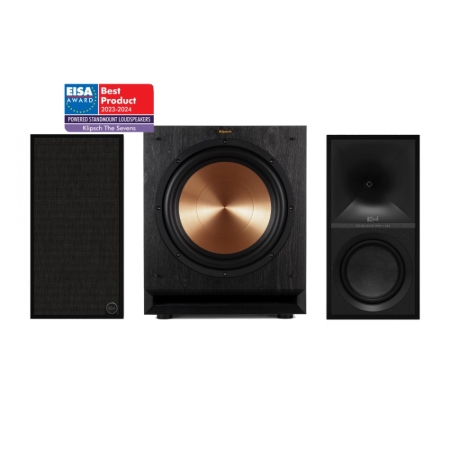 Klipsch The Sevens med SPL-120, aktivt 2.1 høyttalerpakke i svart i gruppen Pakkeløsninger / Pakker for hjemmet / Høyttalerpakker hos BRL (SETTHESEVENSPKT1)