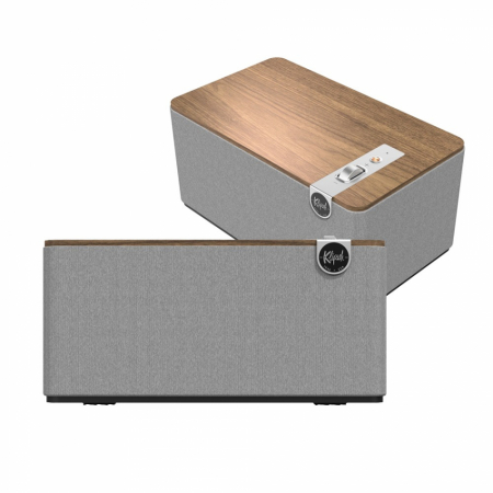 2-pakning Klipsch The Three Plus Bluetooth-høyttalere, valnøtt i gruppen Nyheter hos BRL (SETTHREEPLUSX2WA)