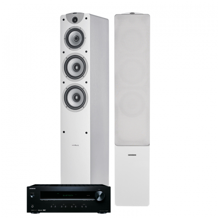 Onkyo TX-8220 & Dynavoice Magic F-7, 2.0 stereopakke i gruppen Pakkeløsninger / Pakker for hjemmet / Stereopakker hos BRL Electronics (SETTX8220PKT4)