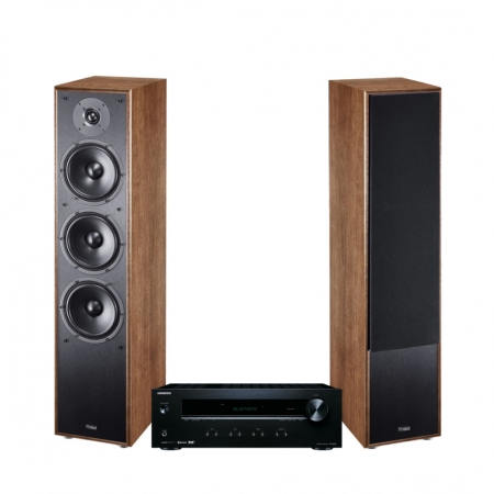 Onkyo TX-8220 & Magnat Monitor S70 Valnøtt Stereopakke Gulvstående høyttalere i gruppen Pakkeløsninger / Pakker for hjemmet / Stereopakker hos BRL (SETTX8220PKT5)