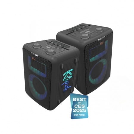 2-pakk Klipsch Vegas, festhøyttalere med Bluetooth & mikrofon i gruppen Lyd til hjemmet / Høyttalere / Partyhøyttaler hos BRL (SETVEGASPKT1)