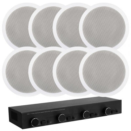 4par System One høyttalere med høyttalerveksler VSS4 i gruppen Pakkeløsninger / Pakker for hjemmet / Multiroompakker hos BRL (SETVSS4PKT1)