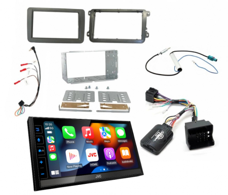 Installasjonssett Volkswagen 2-DIN & JVC KW-M785DBW i gruppen Billyd / Hva passer i min bil / Volkswagen / Transporter / Transporter T5.1 2010-2015 / Bytte stereo Transporter T5.1 2010-2015 hos BRL Electronics (SETVWPKT4)