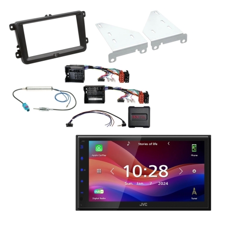 JVC KW-M695DBW bilstereopakke til VW 2004- i gruppen Billyd / Hva passer i min bil / Volkswagen / Transporter / Transporter T6 2015-2020 / Bytte stereo Transporter T6 2015-2020 hos BRL (SETVWPKT44)