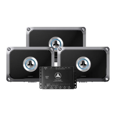 JL Audio DSP-forsterkerpakke, VX600/6i, VX600/2i & VX1000/1i med hub i gruppen Nyheter hos BRL (SETVXIPKT4)