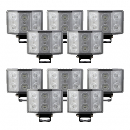 10-pakke NIZLED W60RFA, bak-/arbeidslys, 60W, arbeidslyspakke i gruppen Billyd / LED-Belysning / LED-lamper / Arbeidslys hos BRL Electronics (SETW60RFAX10)
