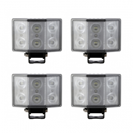 4-pack NIZLED W60 Vinklad arbetsbelysning 60W (5600 lumen), arbetsljuspaket i gruppen Billyd / LED-Belysning / LED-lamper / Arbeidslys hos BRL Electronics (SETW60RFAX4)