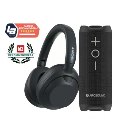 Sony ULT Wear WH-ULT900N i svart med Arcsound Edge i gruppen Nyheter hos BRL (SETWHULT900NBBPKT1)