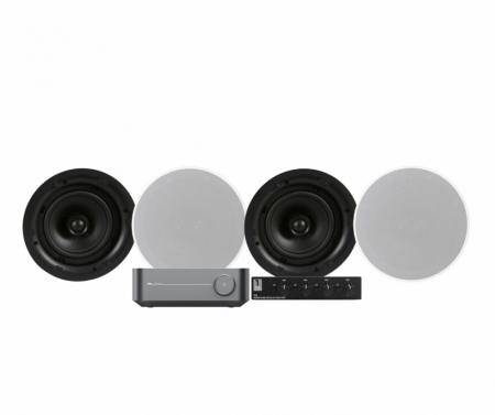 WiiM Amp med SC4B & 2 par DLS IC624 i gruppen Pakkeløsninger / Pakker for hjemmet / Multiroompakker hos BRL Electronics (SETWIIMAMPPKT4)