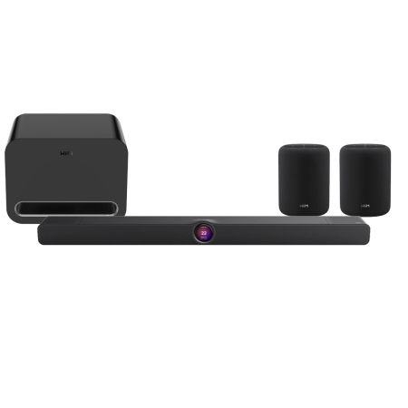 WiiM Bar surroundpakke med WiiM Sub Pro og Sound Lite, svart i gruppen Pakkeløsninger / Pakker for hjemmet / Hjemmekino og Hjemmekinopakker hos BRL (SETWIIMBARPKT3)