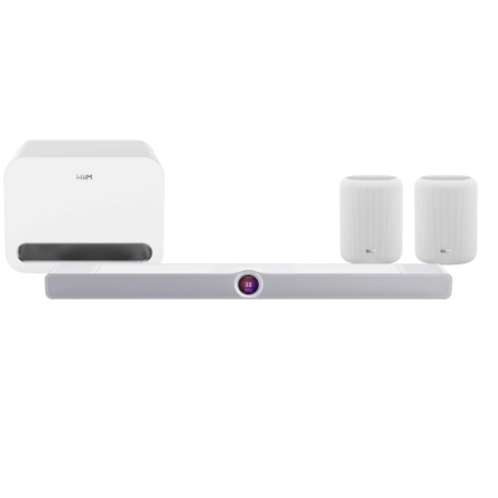 WiiM Bar surroundpakke med WiiM Sub Pro og Sound Lite, hvit i gruppen Pakkeløsninger / Pakker for hjemmet / Hjemmekino og Hjemmekinopakker hos BRL (SETWIIMBARPKT4)