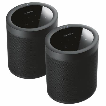 2-pakk Yamaha MusicCast 20 i svart i gruppen Pakkeløsninger / Pakker for hjemmet / Multiroompakker hos BRL Electronics (SETWX021BLX2)
