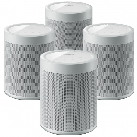 4-pack Yamaha MusicCast 20 i vitt i gruppen Pakkeløsninger / Pakker for hjemmet / Multiroompakker hos BRL Electronics (SETWX021WHX4)