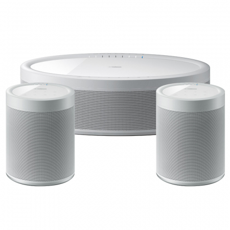 Yamaha MusicCast 50 & 2-pack MusicCast 20, vit i gruppen Pakkeløsninger / Pakker for hjemmet / Multiroompakker hos BRL Electronics (SETWX051PKT2)